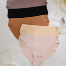Set de 5 bragas de nailon sin costuras de unicolor