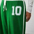 Trndy pantalones anchos de mujer con bloques de color y rayas de estilo deportivo de talla baja, corte holgado adecuado para otono/invierno
