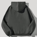 Ezwear sudadera informal tipo streetwear con lema, con corte holgado, estampado negro y rosa, para mujer, otono invierno