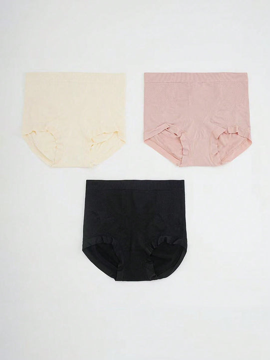 Paquete de 3 bragas triangulares sin costuras para mujer