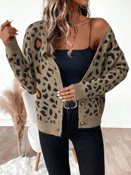 Essnce cardigan de manga larga con botones para mujer, diseno minimalista para uso diario