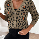 Essnce cardigan de manga larga con botones para mujer, diseno minimalista para uso diario