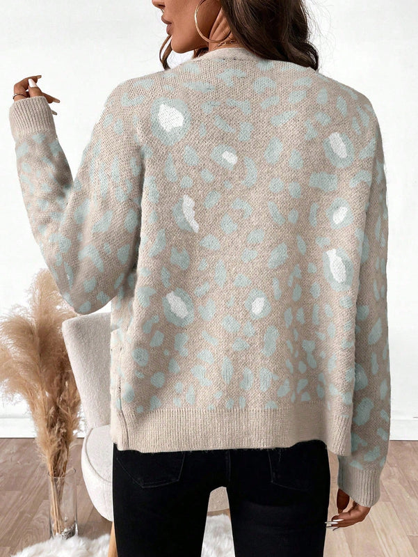 Essnce cardigan de manga larga con botones para mujer, diseno minimalista para uso diario