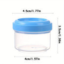 Envases de ensalada de 6 paquetes con tapa de rosca, tazas de condimento miniaturas reutilizables de 35ml, almacenamiento de plástico pequeño portátil para salsas y especias