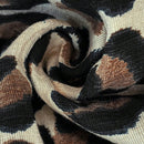 Lune pantalones de mujer de pierna ancha con cintura elastica y estampado de leopardo, atuendo casual para vacaciones o profesores