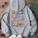 Ezwear sudadera con capucha de manga larga, impresion de eslogan, casual y holgada para mujer, otono/invierno