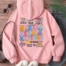Ezwear sudadera con capucha de manga larga, impresion de eslogan, casual y holgada para mujer, otono/invierno