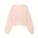 Dazy cardigan de botones de color liso para mujer, informal para uso diario, otono