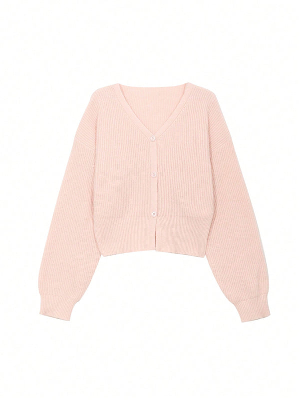 Dazy cardigan de botones de color liso para mujer, informal para uso diario, otono