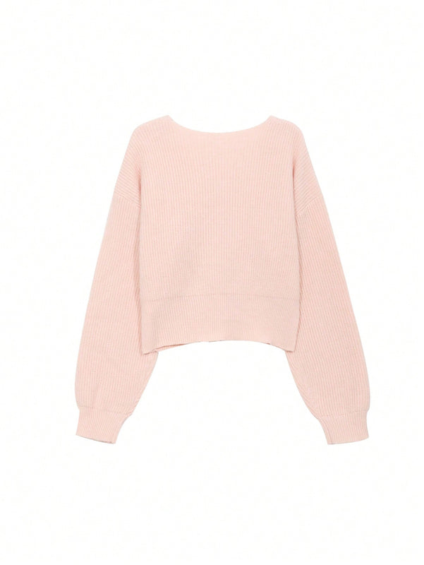 Dazy cardigan de botones de color liso para mujer, informal para uso diario, otono