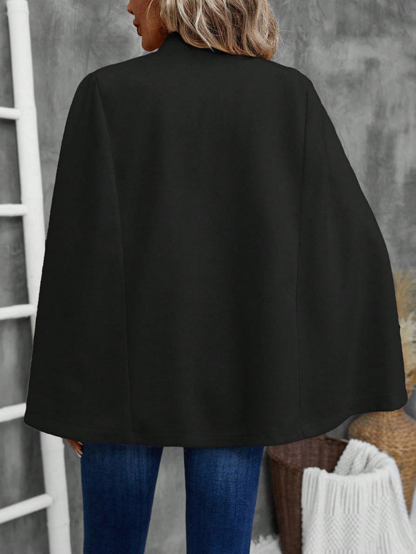 Emery rose ropa de otono para mujer, abrigo de lana con estilo de capa elegante para mujer, ropa de oficina para mujer