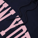 Essnce sudadera con capucha informal con cordon y estampa de letras, talla grande, para otono/invierno