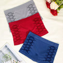 Set de 3 paquetes de bragas sin costuras que levantan el trasero, antideslizantes, sexys, huecas, suaves y comodas
