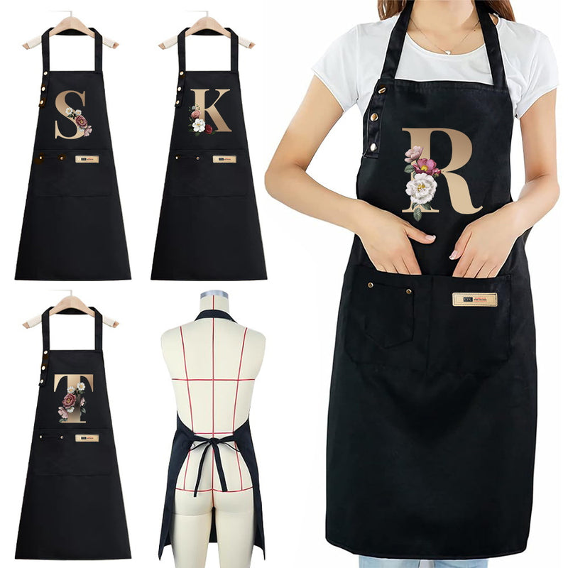 Un delantal de poliéster con correas ajustables para los hombros y bolsillos espaciosos, ideal para cocinar, jardinería, pintura, hornear y uso en restaurantes; un artículo imprescindible para los regalos navideños, especialmente para Navidad.