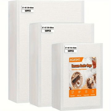 Bolsa de vacío para alimentos de varios tamaños Bolsa de vacío para sellar alimentos Embalaje de vacío para alimentos Bolsa de sellado de vacío desechable Accesorios de cocina, Bolsa de sellado de vacío desechable - Duradera, organización de cocina multi