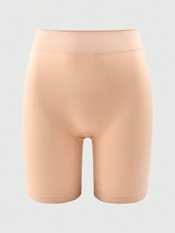 Pantalones cortos sin costuras con control de abdomen y tiro medio alto para mujeres, con una entrepierna de 5 pulgadas, pantalones cortos de ciclismo anti-rozaduras