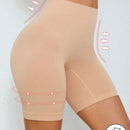 Pantalones cortos sin costuras con control de abdomen y tiro medio alto para mujeres, con una entrepierna de 5 pulgadas, pantalones cortos de ciclismo anti-rozaduras
