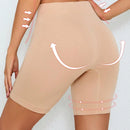 Pantalones cortos sin costuras con control de abdomen y tiro medio alto para mujeres, con una entrepierna de 5 pulgadas, pantalones cortos de ciclismo anti-rozaduras