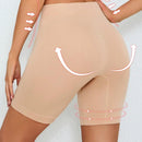 Pantalones cortos sin costuras con control de abdomen y tiro medio alto para mujeres, con una entrepierna de 5 pulgadas, pantalones cortos de ciclismo anti-rozaduras