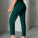 Pantalones petite con cordon, bolsillos en diagonal