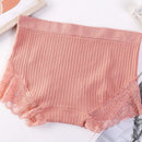 3 piezas pantis de cintura alta con encaje y control de barriga, bragas sexy levanta pompis