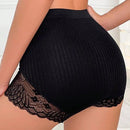3 piezas pantis de cintura alta con encaje y control de barriga, bragas sexy levanta pompis