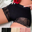 3 piezas pantis de cintura alta con encaje y control de barriga, bragas sexy levanta pompis