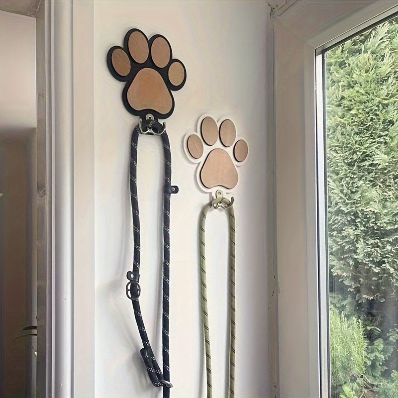 Gancho de Pared de Huella de Pata de Madera Hecho a Mano para Regreso a Clases - Acabado Pulido, Perfecto para Almacenamiento de Toallas y Ropa en Decoración de Dormitorio y Baño