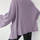 Cardigan de manga larga con botones y cuello para mujer, de estilo minimalista