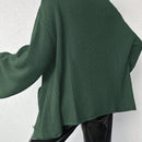 Cardigan de manga larga con botones y cuello para mujer, de estilo minimalista
