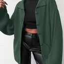 Cardigan de manga larga con botones y cuello para mujer, de estilo minimalista