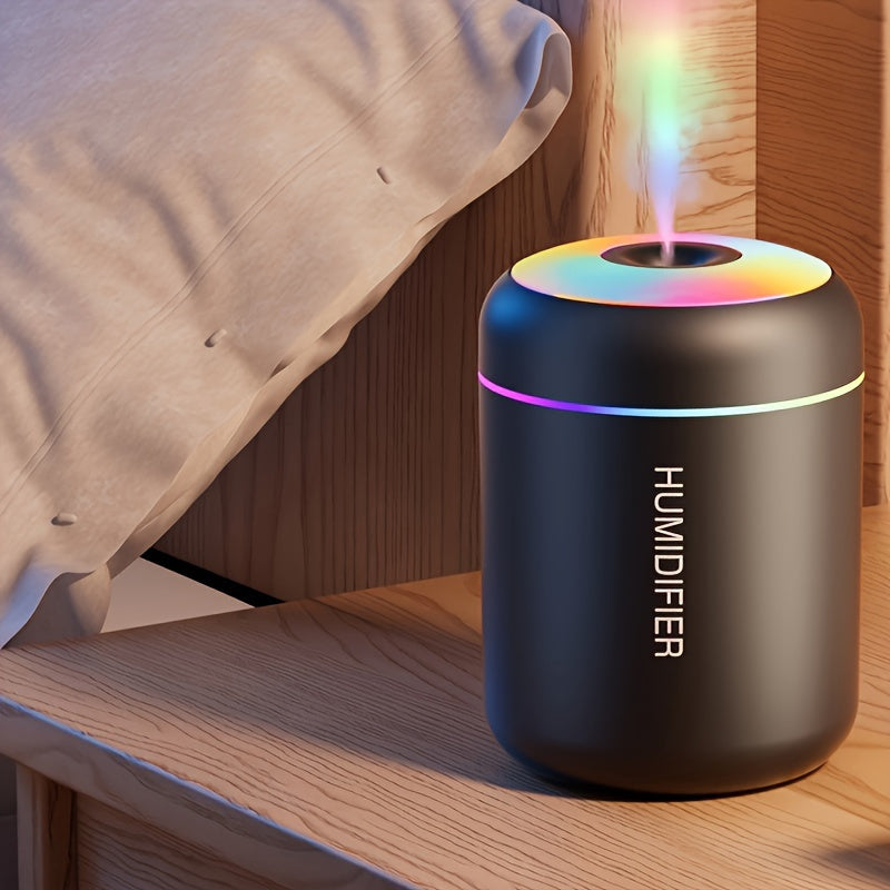 Difusor de Aromaterapia y Humidificador con Alimentación USB, Niebla Fría y Luz Nocturna - Perfecto para Dormitorio, Mejora el Estado de Ánimo y la Salud de las Plantas, Habitación, Refresca