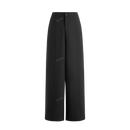 Pantalon palazzo de pierna recta holgado de alta gama con drapeado y correa, nuevos pantalones de vestir de otono e invierno con estilo elegante y casual de longitud hasta el suelo para el trabajo