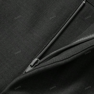 Pantalon palazzo de pierna recta holgado de alta gama con drapeado y correa, nuevos pantalones de vestir de otono e invierno con estilo elegante y casual de longitud hasta el suelo para el trabajo