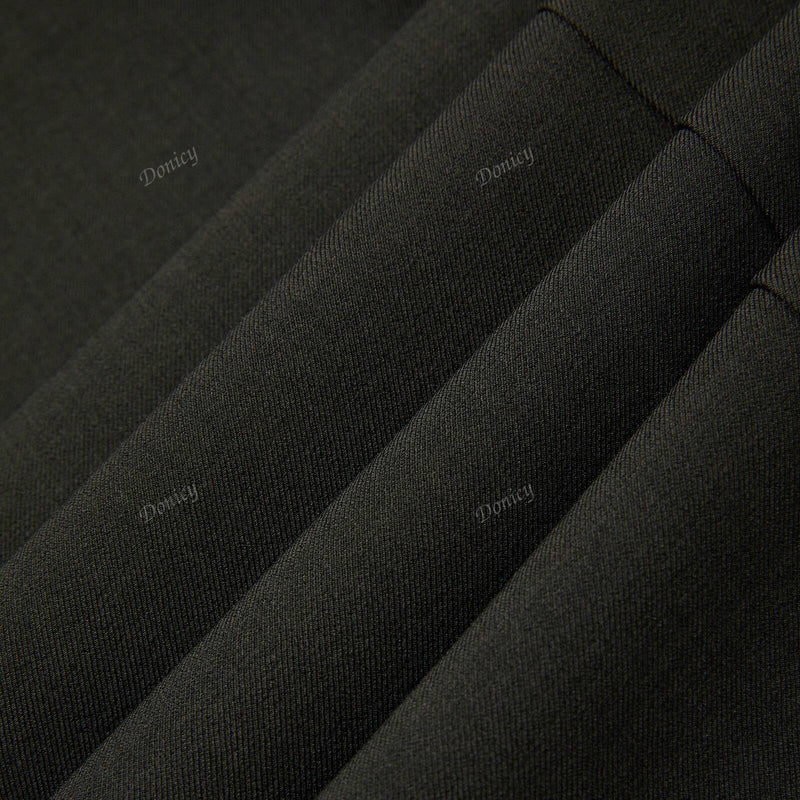 Pantalon palazzo de pierna recta holgado de alta gama con drapeado y correa, nuevos pantalones de vestir de otono e invierno con estilo elegante y casual de longitud hasta el suelo para el trabajo