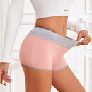 Set de 5 piezas de ropa interior informal para mujer, tipo hipster, con bloques de color y transpirable