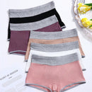 Set de 5 piezas de ropa interior informal para mujer, tipo hipster, con bloques de color y transpirable