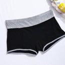 Set de 5 piezas de ropa interior informal para mujer, tipo hipster, con bloques de color y transpirable