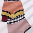 5 piezas pantis acanalados de moda para mujeres, colores surtidos