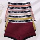 5 piezas pantis acanalados de moda para mujeres, colores surtidos