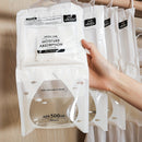 5-Unidades de Bolsas Desecantes de Cloruro de Calcio EcoDry - Alta Eficiencia de Absorción de Humedad, No Eléctricas, Eliminador de Olores para Armarios, Vestidores y Espacios Pequeños