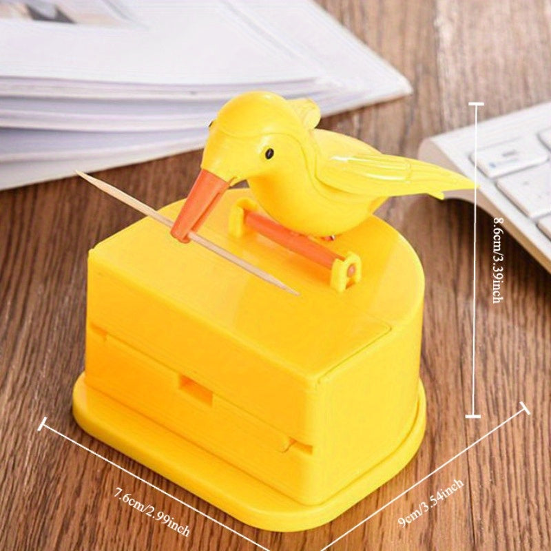 Dispensador de palillos de plástico para 1 persona - Porta palillos automático, no requiere electricidad, sin plumas, accesorio de decoración para cocina en casa
