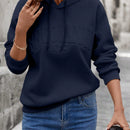 Lune sudadera con capucha casual y holgada para mujer con grafico de letra 3d