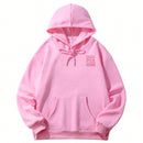 Sudadera con capucha de mujer, nueva para otono-invierno 2024, con estampado de letras, de corte holgado, de manga larga, calida y gruesa, con estilo y tendencia para capas