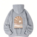 Nuevo sueter con capucha informal y suelto con estampado de sol para mujer, invierno 2024. nuestro sueter con capucha para mujer combina un diseno elegante con telas suaves para actualizar tu guardarropa.