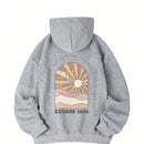 Nuevo sueter con capucha informal y suelto con estampado de sol para mujer, invierno 2024. nuestro sueter con capucha para mujer combina un diseno elegante con telas suaves para actualizar tu guardarropa.