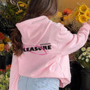 Sudadera casual de mujer nueva para invierno 2024 con estampado de eslogan, bolsillo tipo canguro y cordon, combinando moda y funcion: una sudadera de mujer adecuada para usar en capas, hacer ejercicio o relajacion casual