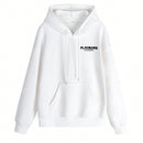 Sudadera casual de mujer nueva para invierno 2024 con estampado de eslogan, bolsillo tipo canguro y cordon, combinando moda y funcion: una sudadera de mujer adecuada para usar en capas, hacer ejercicio o relajacion casual