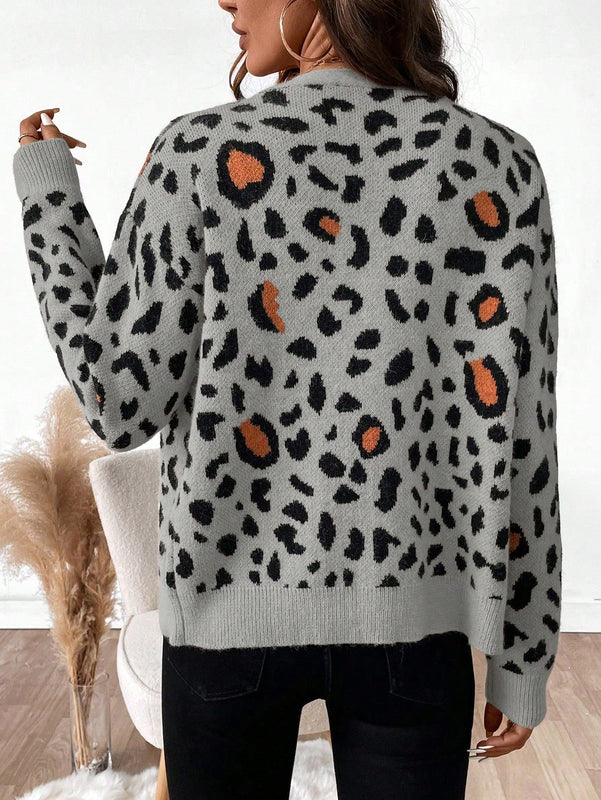 Essnce cardigan de manga larga con botones para mujer, diseno minimalista para uso diario
