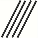 4pcs Protectores de Rejilla de Horno de Silicona - Tiras de Aislamiento Térmico Ajustables, Protectores de Seguridad Anti-Escaldaduras para Uso en Cocina